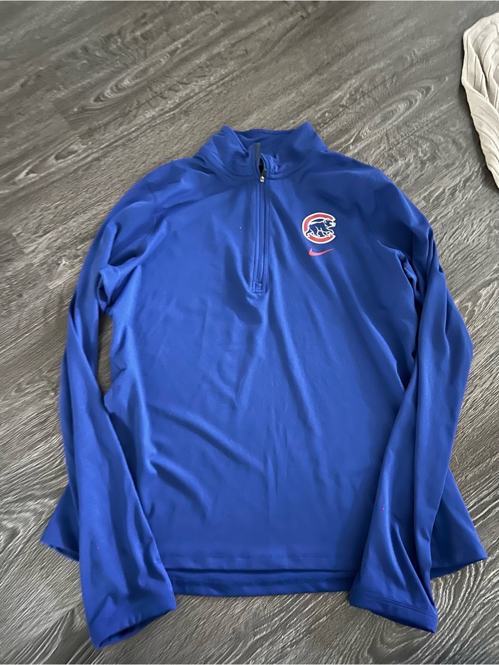 Nike Blue Chicago Cubs Women's Half-Zip Pullover